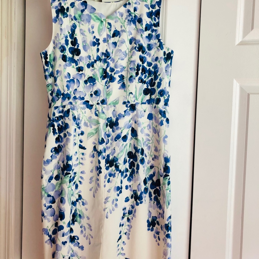 Talbots Pastel Floral Sheath Dress 8P - Picture 2 of 8